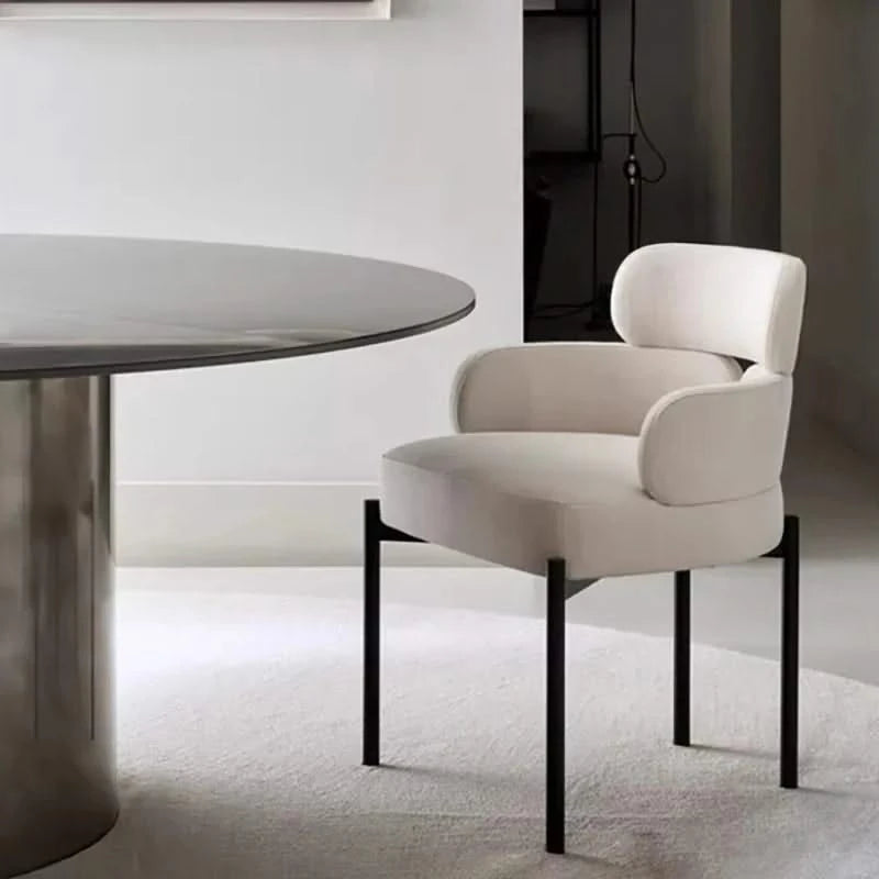 ChandeliersDecor.com-Dining Chairs-Boucle Minimalist Modern Dining Chair