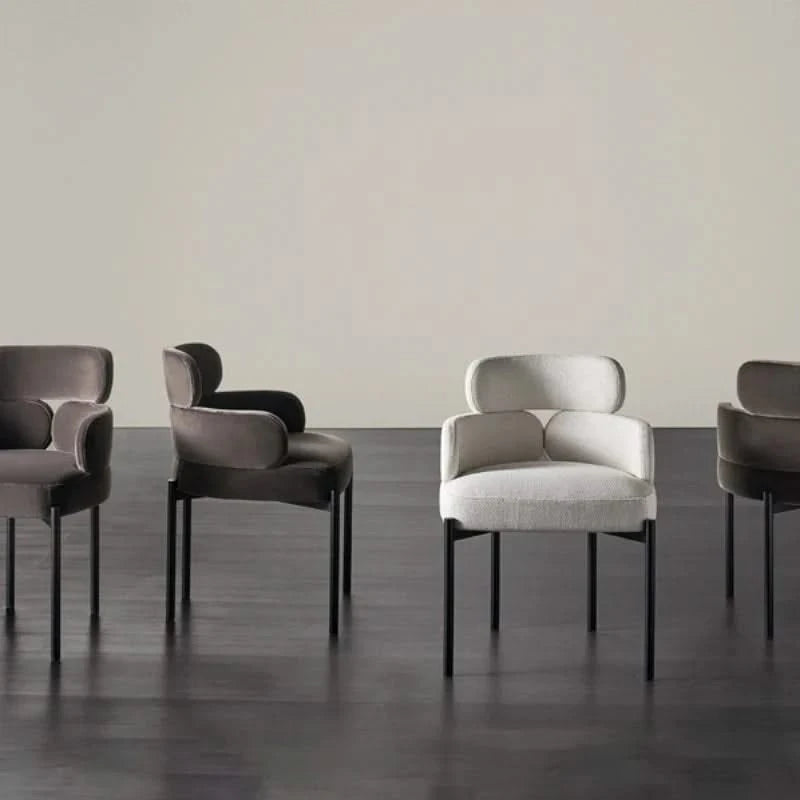 ChandeliersDecor.com-Dining Chairs-Boucle Minimalist Modern Dining Chair