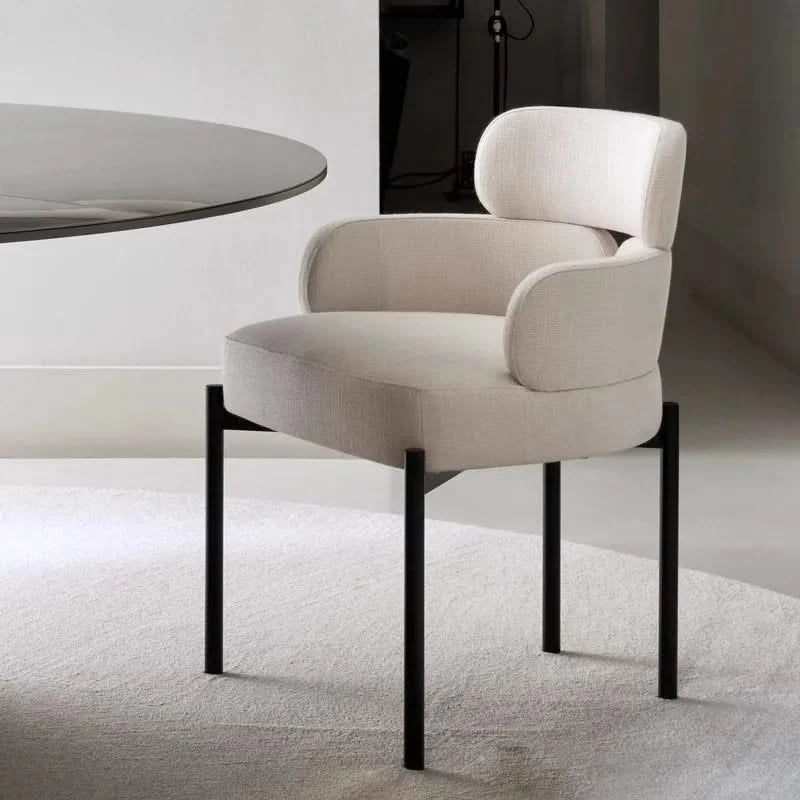 ChandeliersDecor.com-Dining Chairs-Boucle Minimalist Modern Dining Chair