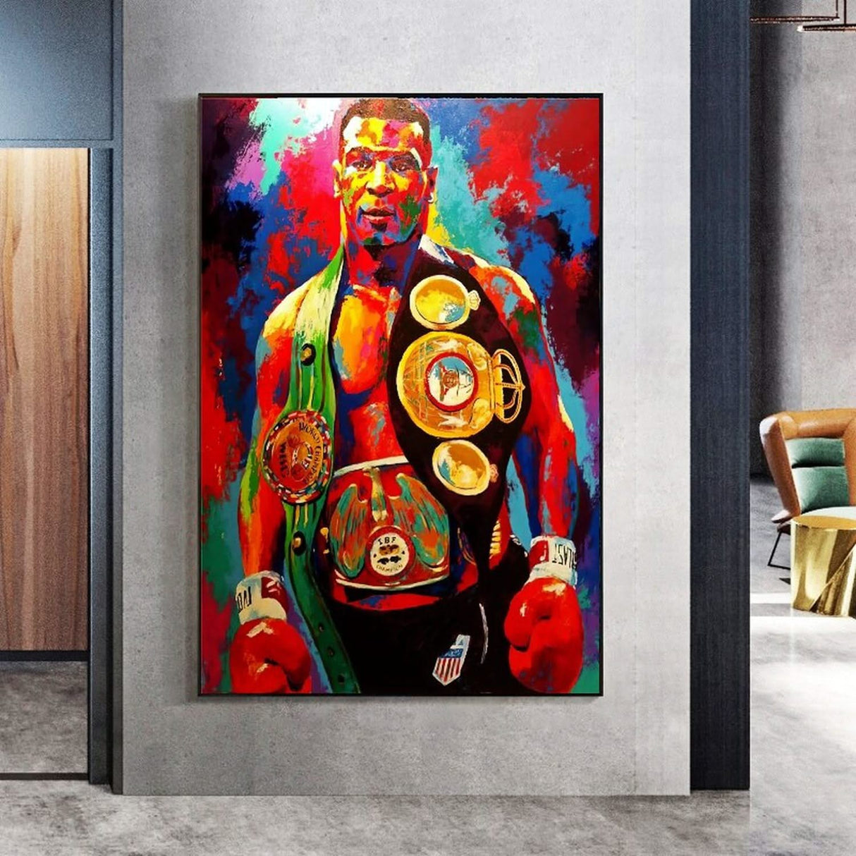Boxing Champion Tyson Canvas Wall Art-ChandeliersDecor.com