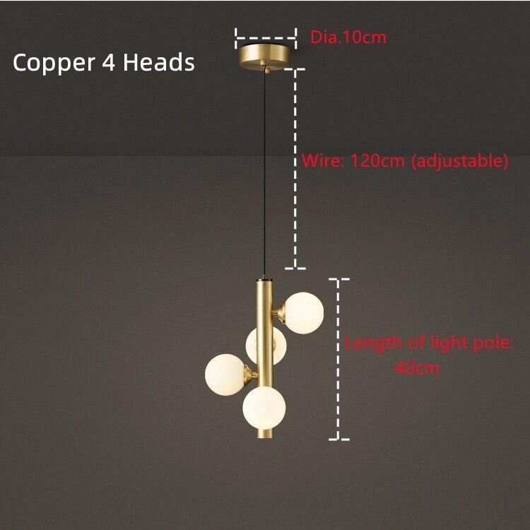 ChandeliersDecor.com-Pendant Lights-Brass Spiral Glass Ball Pendant Light – Modern LED Ceiling Fixture