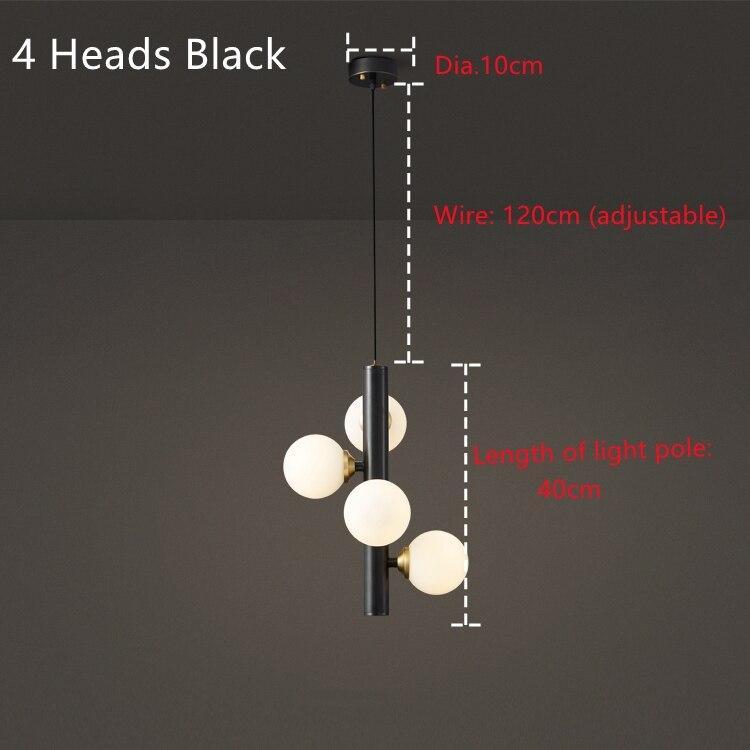 ChandeliersDecor.com-Pendant Lights-Brass Spiral Glass Ball Pendant Light – Modern LED Ceiling Fixture