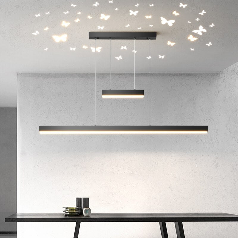 ChandeliersDecor.com-Kitchen Island-Butterfly LED Long Bar Hanging Lamp Light