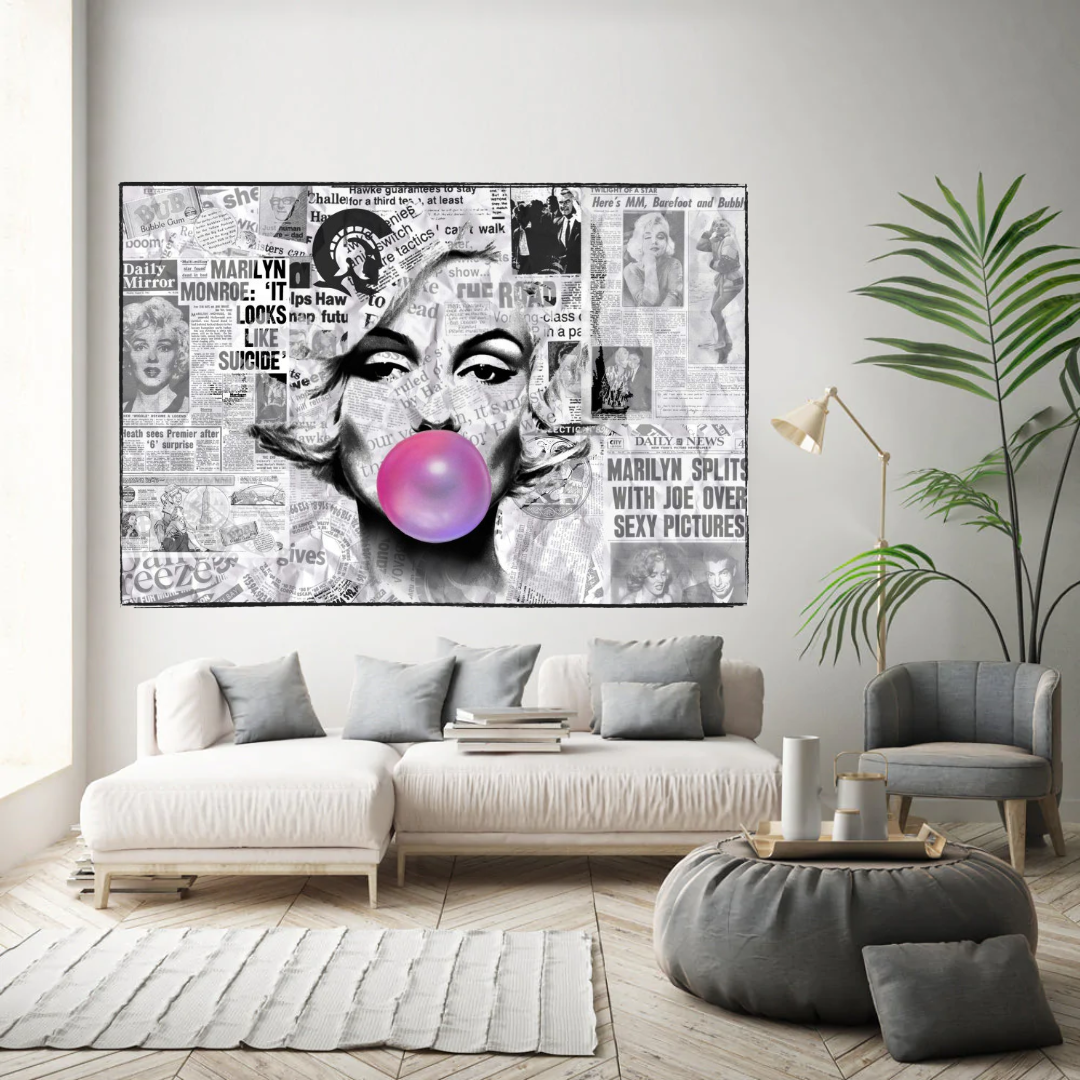 Buy Marilyn Bubble Poster - Only at Newspaper-ChandeliersDecor.com