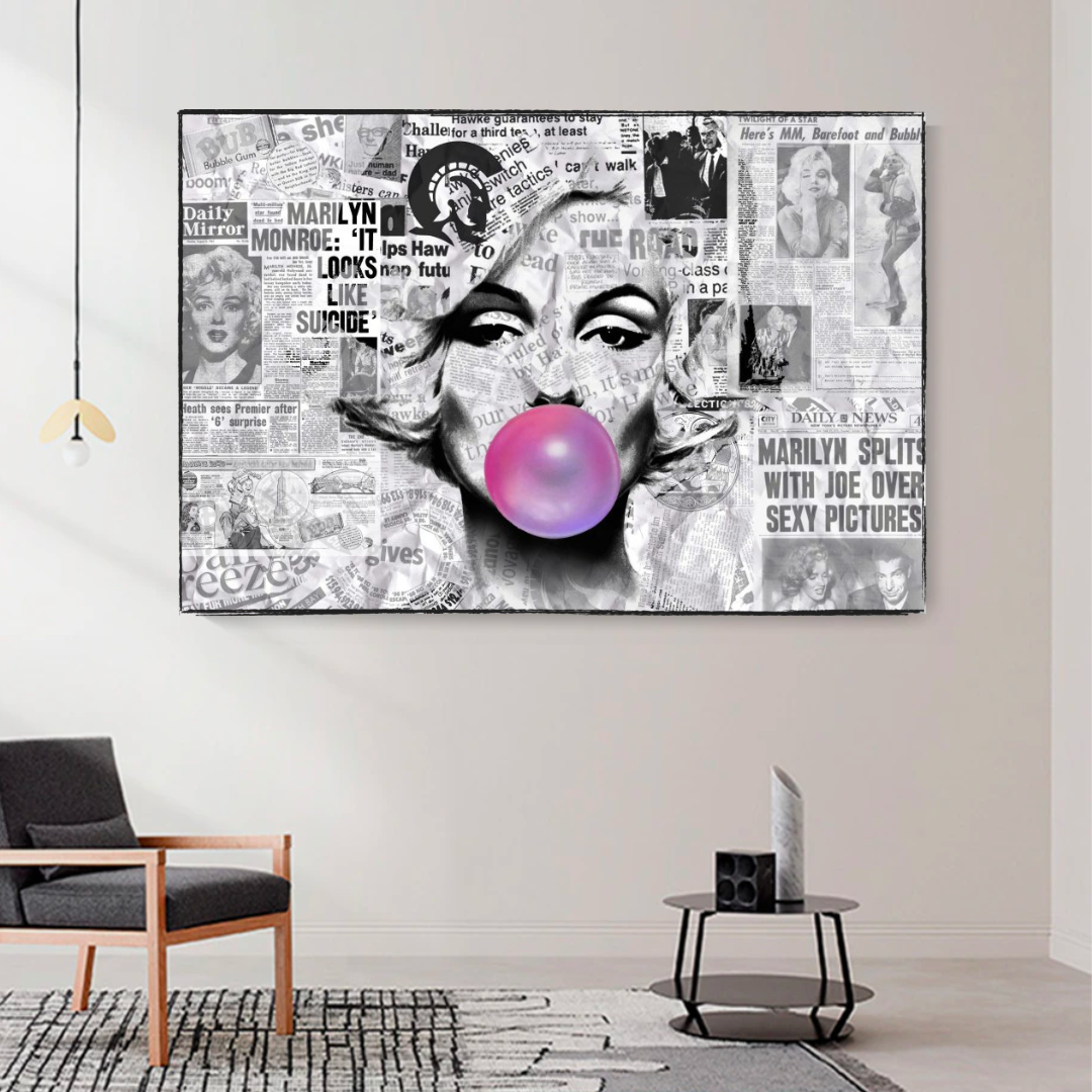 Buy Marilyn Bubble Poster - Only at Newspaper-ChandeliersDecor.com