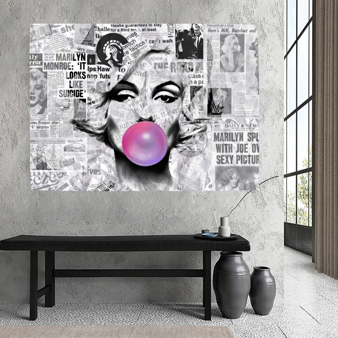 Buy Marilyn Bubble Poster - Only at Newspaper-ChandeliersDecor.com