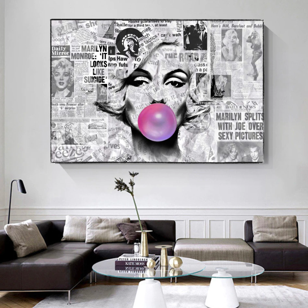 Buy Marilyn Bubble Poster - Only at Newspaper-ChandeliersDecor.com