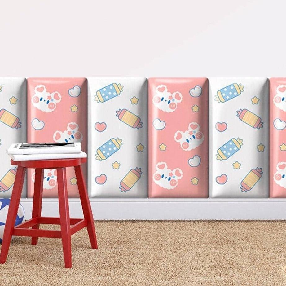 ChandeliersDecor.com-Padded Walls-Candy Land Kids Wall Padded Safety Cushions Pack