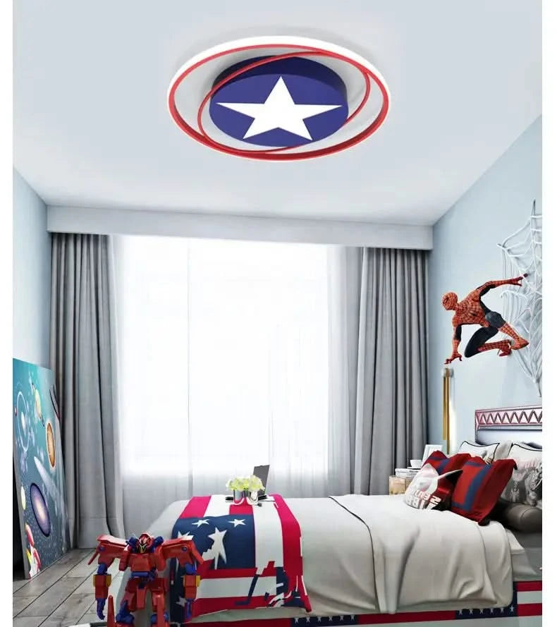 Captain America Ceiling Light for Kids Room-ChandeliersDecor.com
