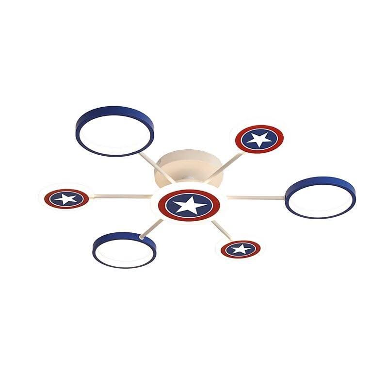 ChandeliersDecor.com-Kids Room Nursery Lighting-Captain America Kids Lighting – Marvel Merchandise