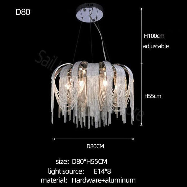 Chain Chandelier: Elegant Lighting Fixture for Modern Spaces-ChandeliersDecor.com