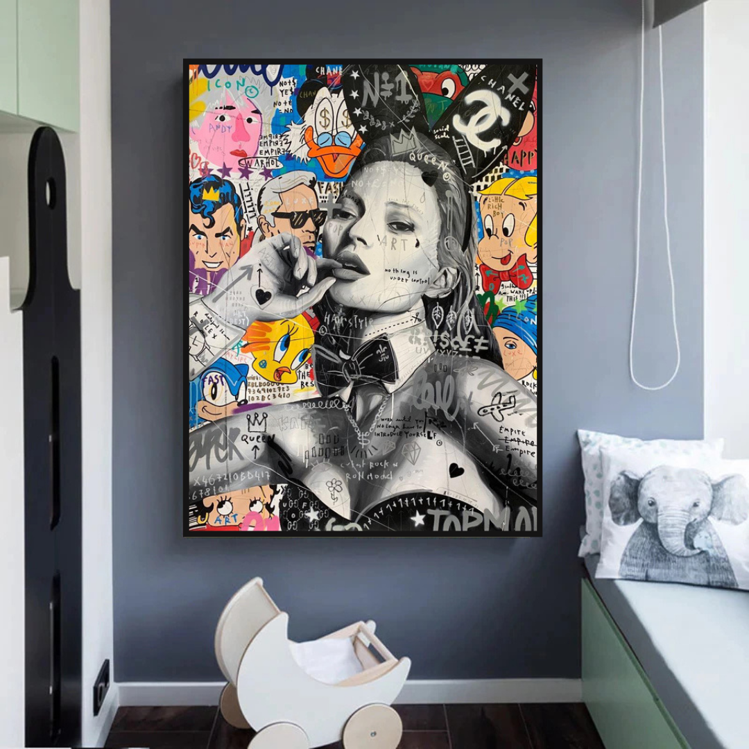 Chanel: Kate Moss Bunny Art Authentic Luxury Fashion-ChandeliersDecor.com