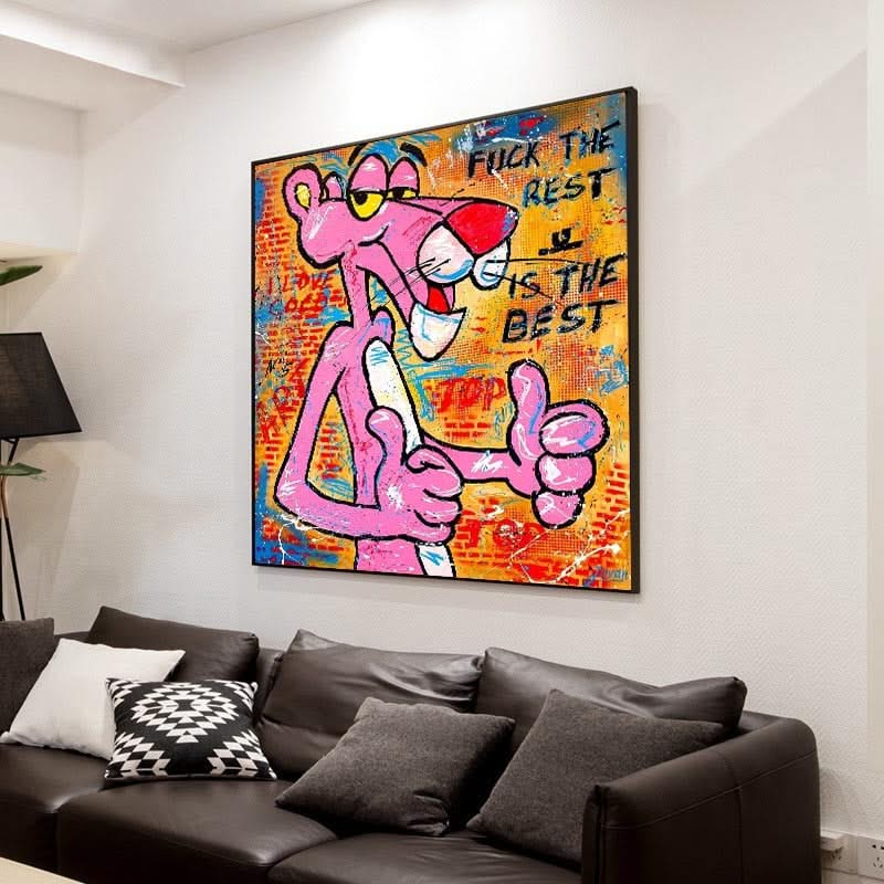 Chanel: Pink Panther Canvas Art - The Best-ChandeliersDecor.com