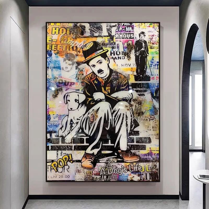 Charlie Chaplin Dogs Life Art: Discover Exquisite Pieces-ChandeliersDecor.com