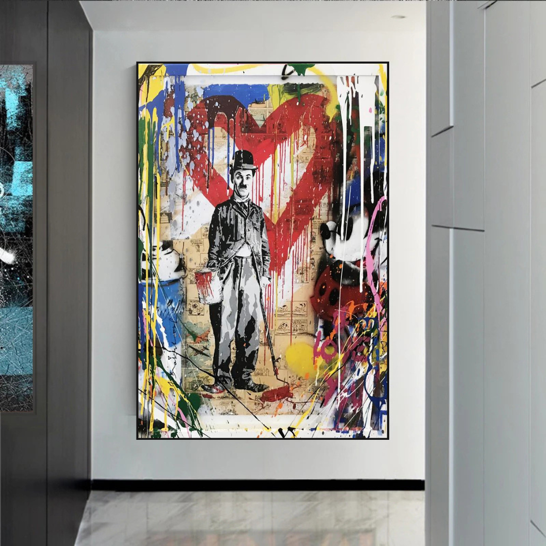 Charlie Chaplin Poster: The Icon of Silent Cinema-ChandeliersDecor.com