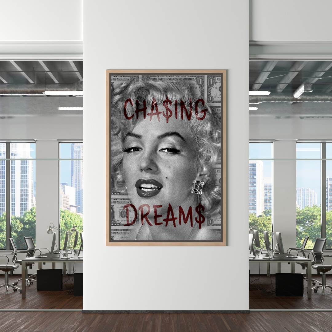 Chasing Dreams: Marilyn Poster - Uncover Iconic Beauty-ChandeliersDecor.com