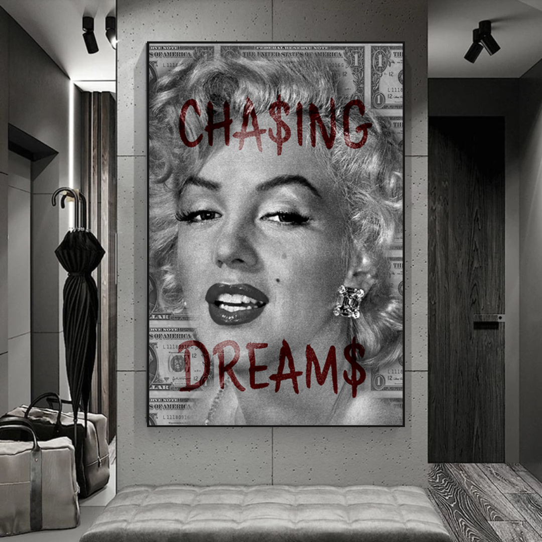 ChandeliersDecor.com-Wall Posters-Chasing Dreams: Marilyn Poster - Uncover Iconic Beauty