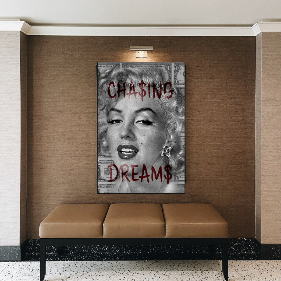 Chasing Dreams: Marilyn Poster - Uncover Iconic Beauty-ChandeliersDecor.com