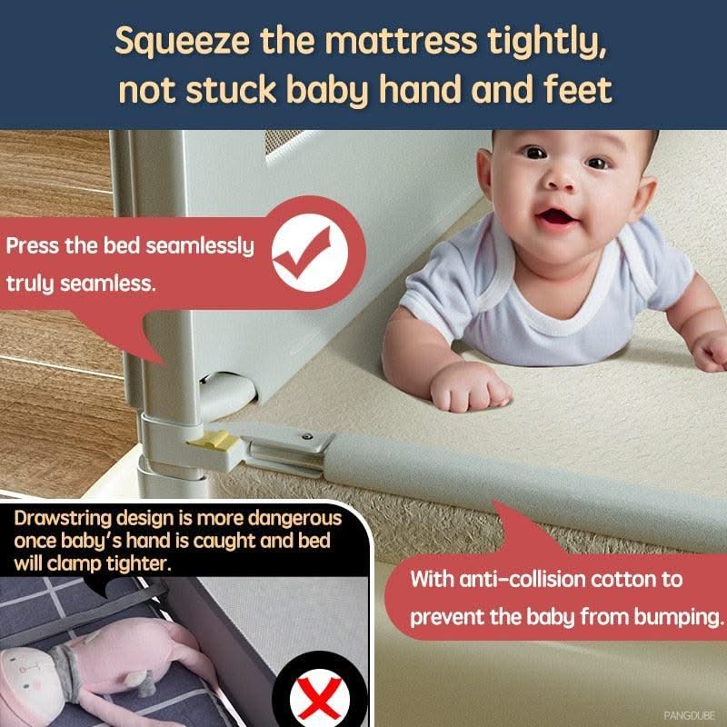 ChandeliersDecor.com-Baby Bed Fence-Child Bed Barrier Safety Railings for Babies Bed Fence