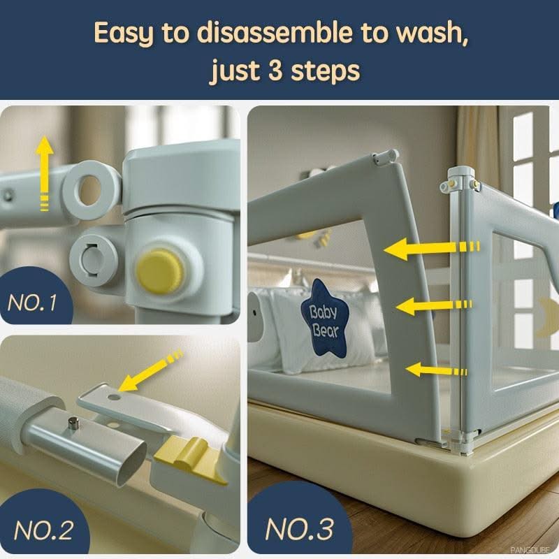 ChandeliersDecor.com-Baby Bed Fence-Child Bed Barrier Safety Railings for Babies Bed Fence