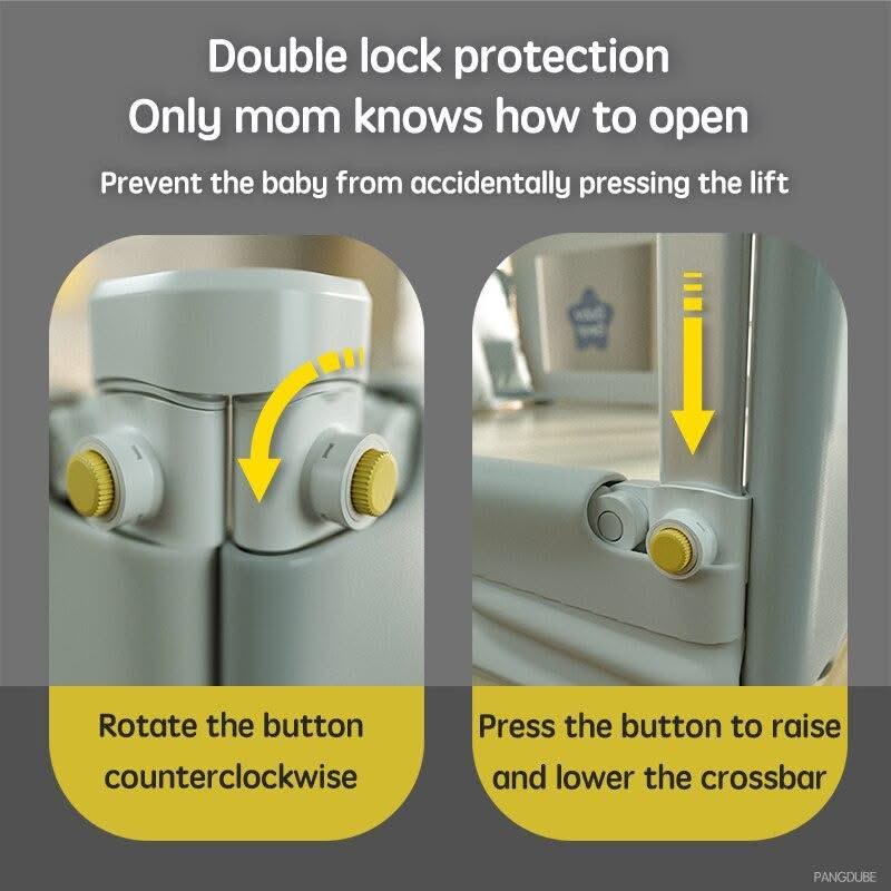 ChandeliersDecor.com-Baby Bed Fence-Child Bed Barrier Safety Railings for Babies Bed Fence