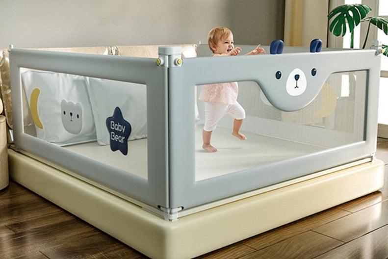 ChandeliersDecor.com-Baby Bed Fence-Child Bed Barrier Safety Railings for Babies Bed Fence