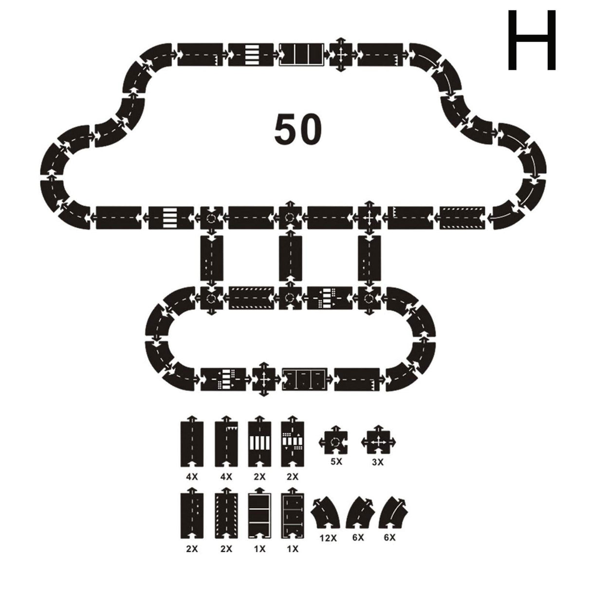 ChandeliersDecor.com-0-Children Way To Play Road Motorway Toys Puzzle