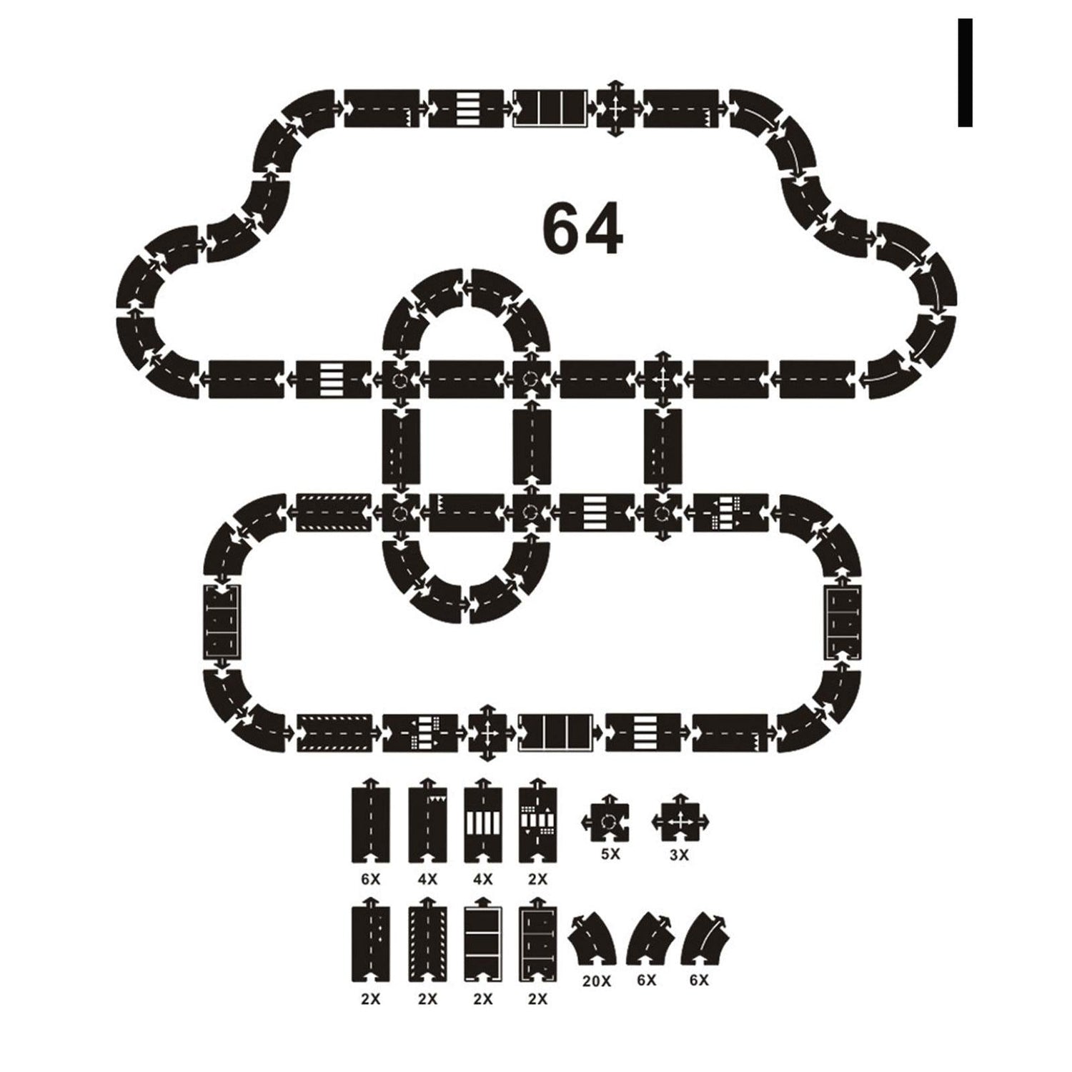ChandeliersDecor.com-0-Children Way To Play Road Motorway Toys Puzzle