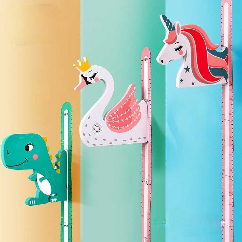 ChandeliersDecor.com-Home Decor Decals-Childrens Height Ruler - 3D Kids Growth Chart Wall Sticker