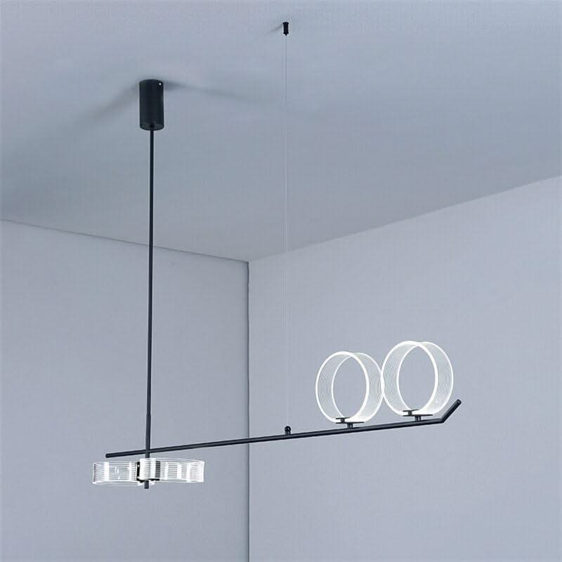 ChandeliersDecor.com-Kitchen Island-Circular Rings Kitchen Lightings: Stylish Fixtures