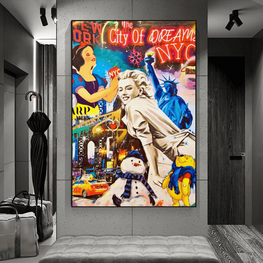 ChandeliersDecor.com-Wall Posters-City of Dreams: Marilyn Poster - Vintage Collection