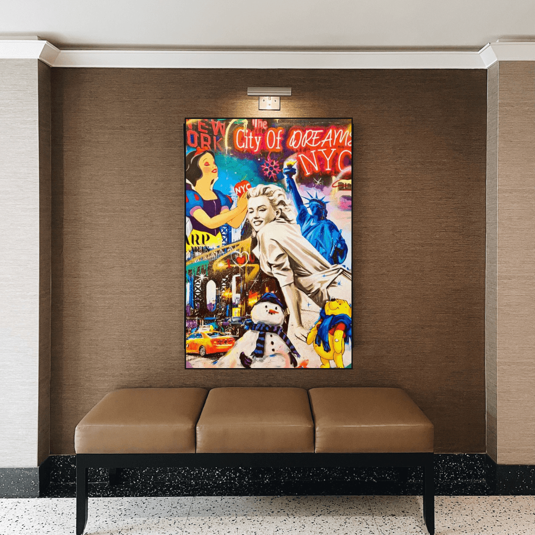 ChandeliersDecor.com-Wall Posters-City of Dreams: Marilyn Poster - Vintage Collection