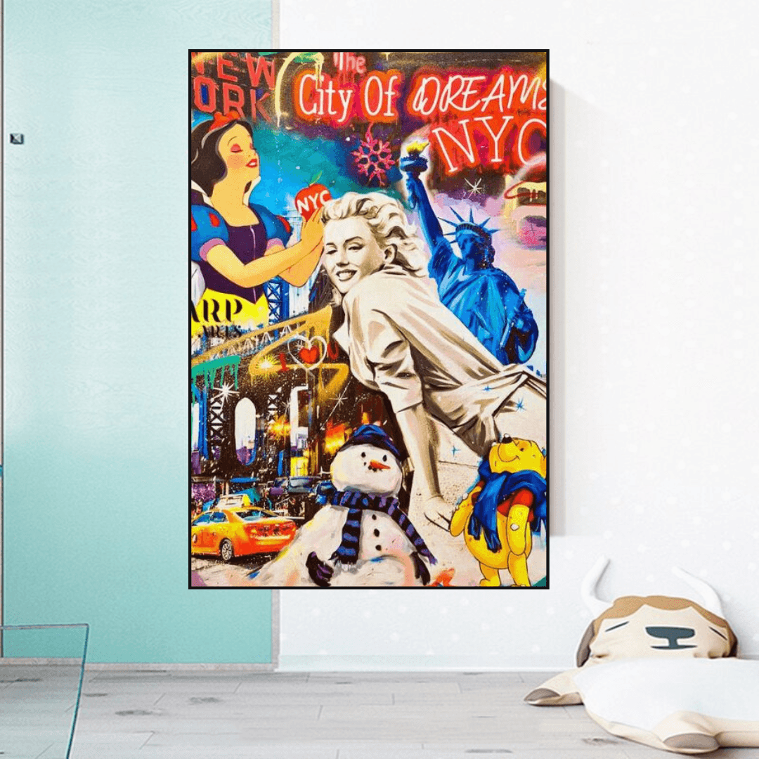 ChandeliersDecor.com-Wall Posters-City of Dreams: Marilyn Poster - Vintage Collection