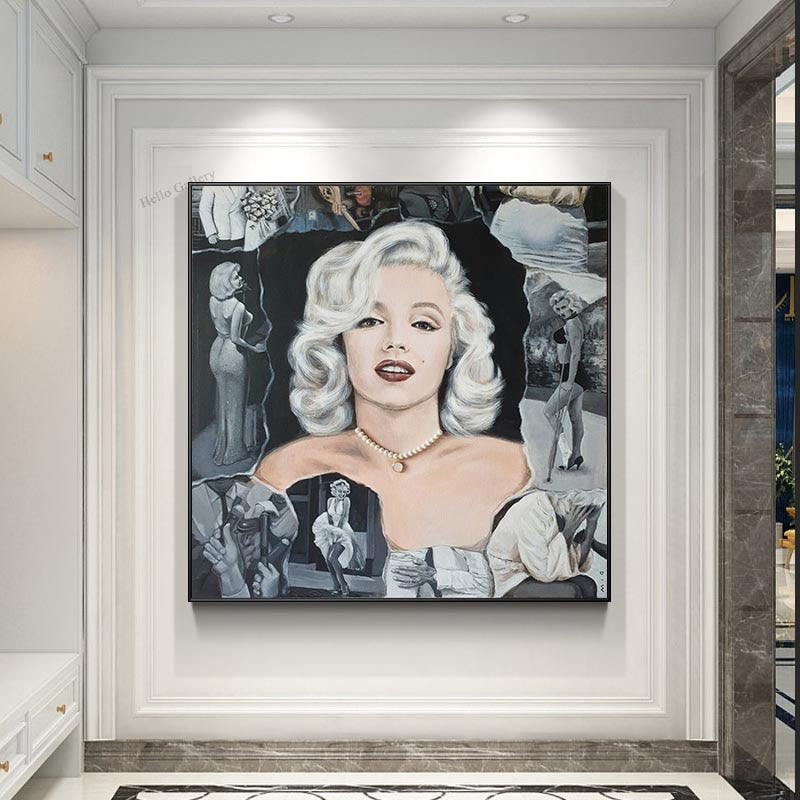 ChandeliersDecor.com-Wall Posters-Classic Black and White Marilyn Poster - Limited Edition