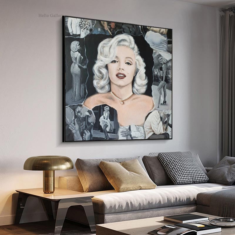 ChandeliersDecor.com-Wall Posters-Classic Black and White Marilyn Poster - Limited Edition