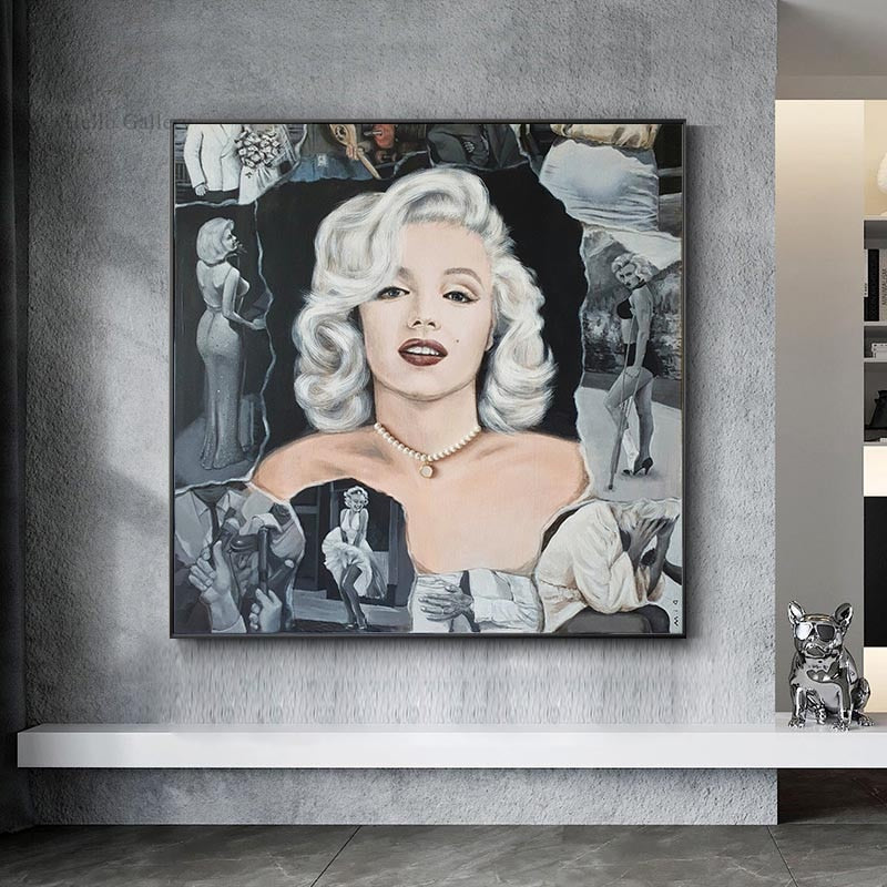 ChandeliersDecor.com-Wall Posters-Classic Black and White Marilyn Poster - Limited Edition