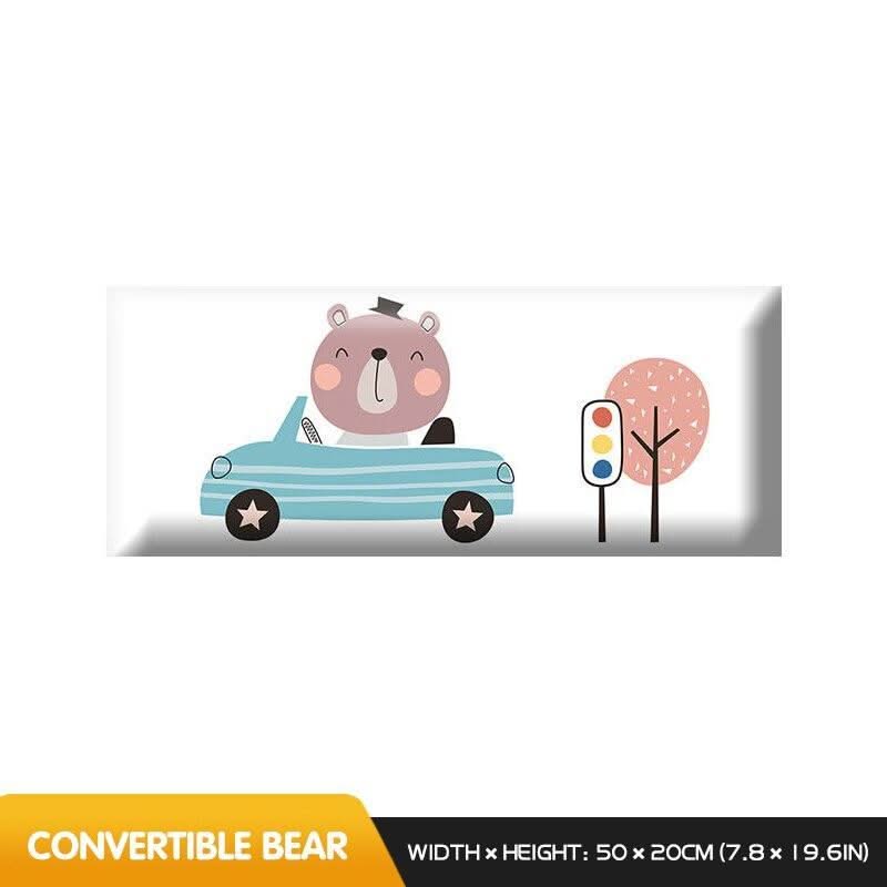 ChandeliersDecor.com-Padded Walls-Classic Car Race Kids Wall Padded Safety Cushions