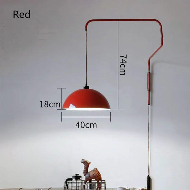 Classic Long Arm Adjustable Pendant Wall Light-ChandeliersDecor.com