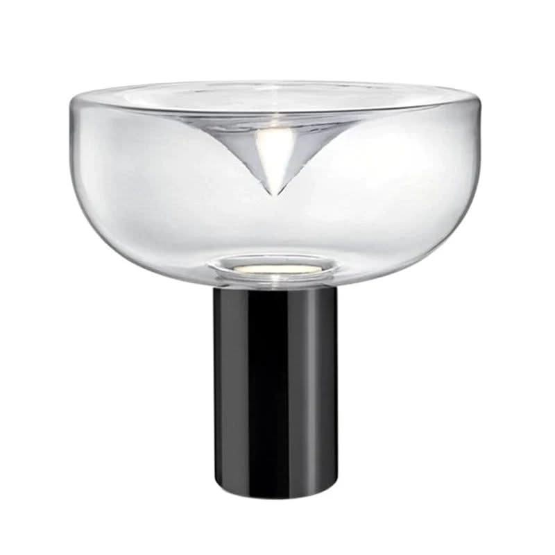 ChandeliersDecor.com-Table Lamp-Clear Glass Swirl Lamp