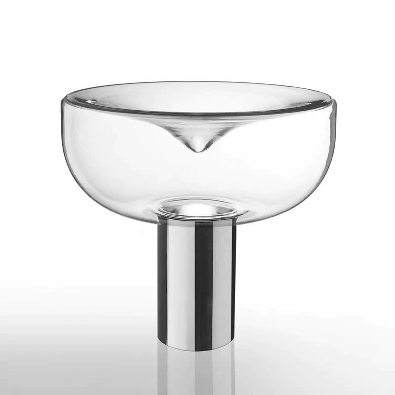 ChandeliersDecor.com-Table Lamp-Clear Glass Swirl Lamp