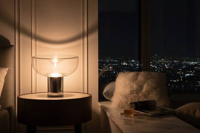 Clear Glass Swirl Lamp-ChandeliersDecor.com