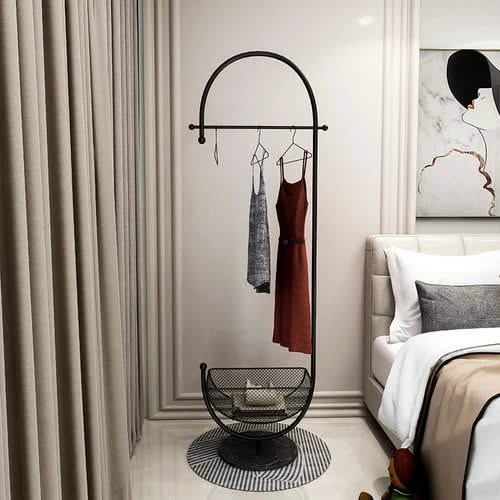 Clothing Rack Floor Standing Valet Corner-ChandeliersDecor.com