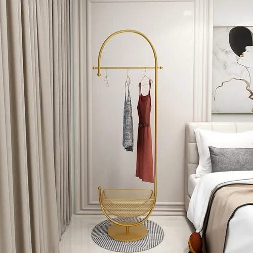 Clothing Rack Floor Standing Valet Corner-ChandeliersDecor.com