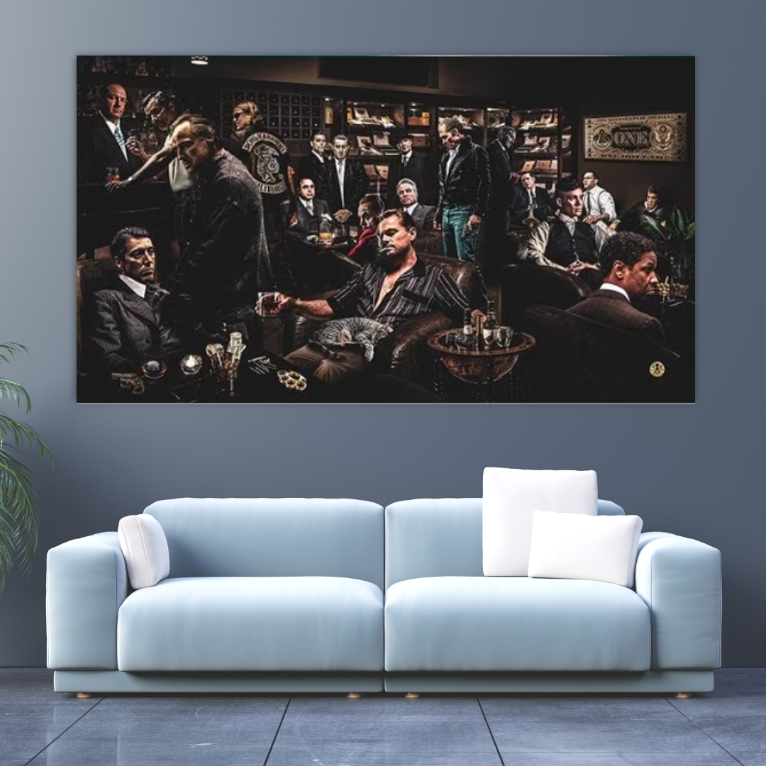Club de Cigares Poster: Gangsters Collection-ChandeliersDecor.com