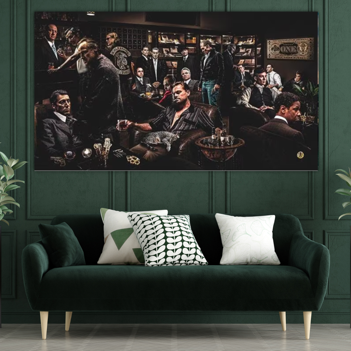 Club de Cigares Poster: Gangsters Collection-ChandeliersDecor.com