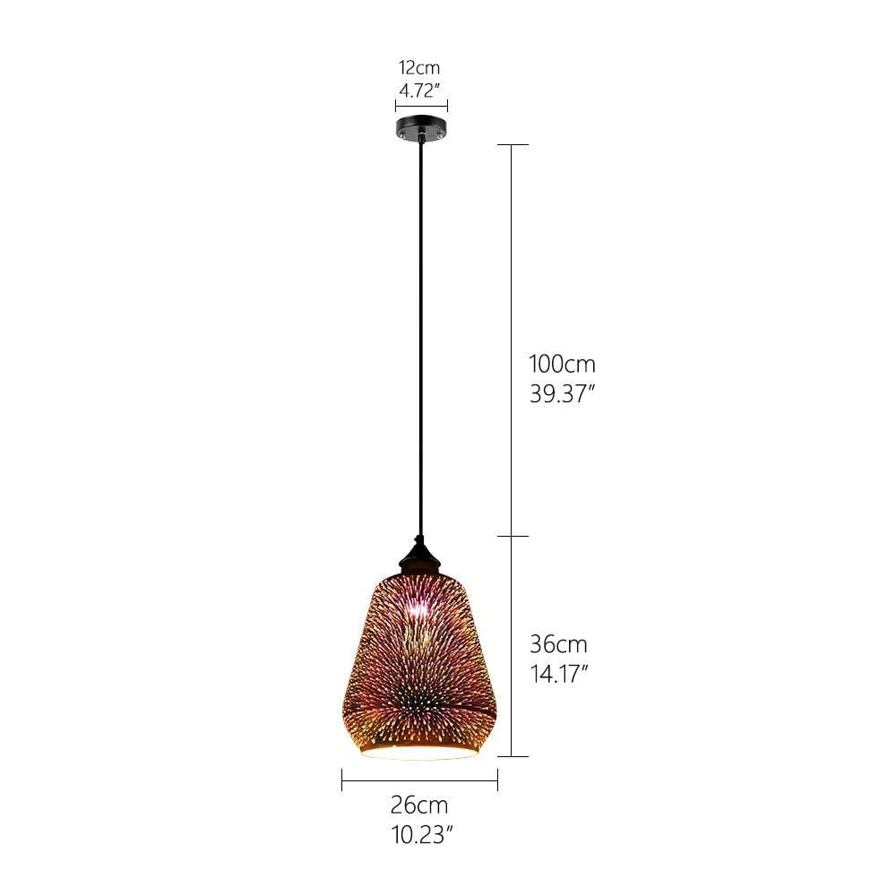 ChandeliersDecor.com-Pendant Lights-Colorful Fireworks Starry Sky Hanging Glass Chandelier