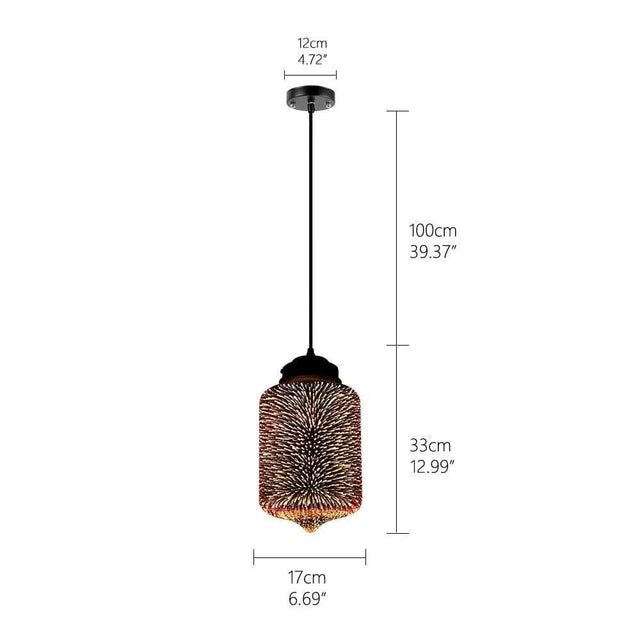 Colorful Fireworks Starry Sky Hanging Glass Chandelier-ChandeliersDecor.com