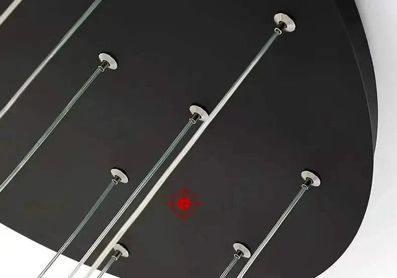 ChandeliersDecor.com-Staircase Chandelier-Cone Tubes Staircase Chandelier: Exquisite Illumination