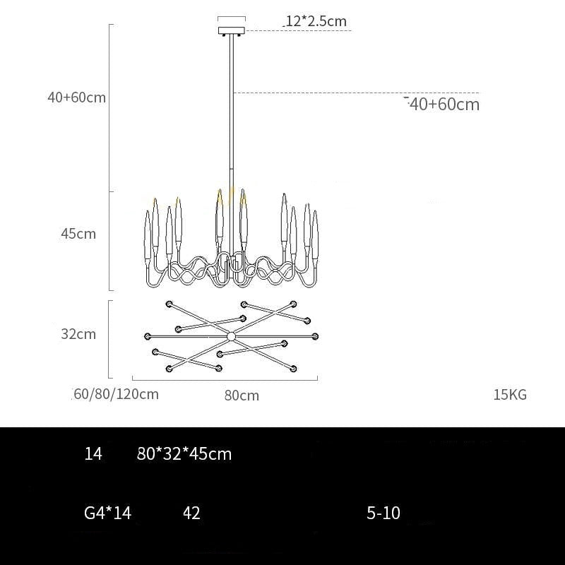 ChandeliersDecor.com-Chandeliers-Copper Candles Chandelier: Elegant Lighting Solution