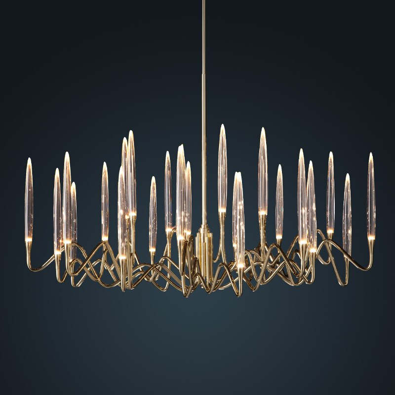 ChandeliersDecor.com-Chandeliers-Copper Candles Chandelier: Elegant Lighting Solution